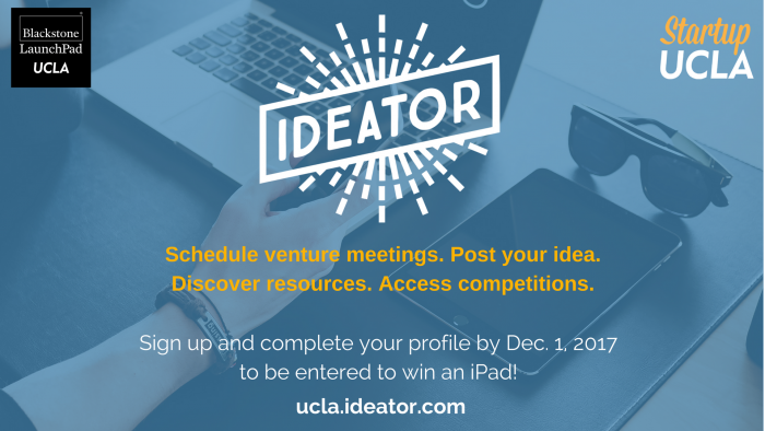 Our new entrepreneurship platform, Ideator, and chance to win an iPad!